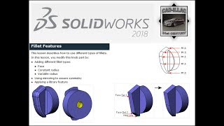 Fillets - Basic Techniques - SOLIDWORKS 2018