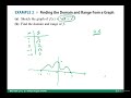 math001 2.3 getting information from the graph of a function