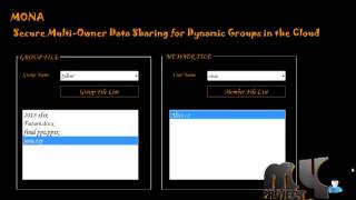 Final Year Projects | Mona: Secure Multi-Owner Data Sharing for Dynamic Groups in the Cloud