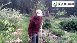 How to remove large clumps of grass with a Grub Hoe