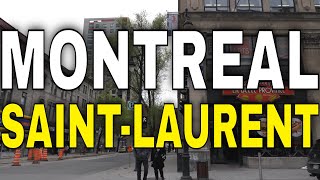 4K Montreal - Saint-Laurent Blvd  (From Sainte-Catherine to Duluth) -【4K】