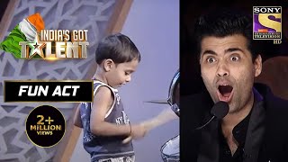 3 Years के बच्चे के Talent ने सबको कर दिया 'पागल' | India's Got Talent Season 4 | Fun Act
