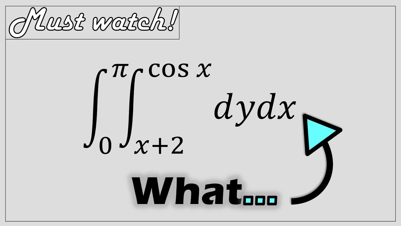 How To Solve Double Integrals Youtube