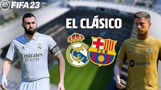 Fifa 23 real madrid vs barcelona #elclasico #fifa23 #realmadrid #barcelona #ps5gameplay