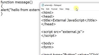 External JavaScript File in JavaScript in Hindi || By : Anu Monga