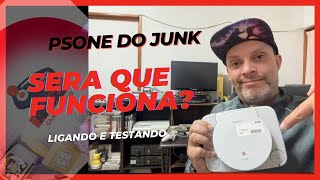 Achei um PsOne no Junk: Será que Ele Funciona? Primeira Ligação e Teste!