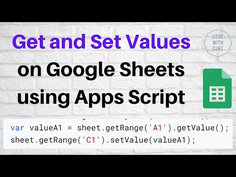 Google Apps Script: obtener y establecer valores en Google Sheets