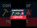 constructor vs ngoninit in angular explained with example #angular #viral