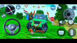 Republic Day Special Gameplay Mahindra Green Thar👿 || Indian Cars Simulator 3D || Android Gameplay