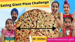 Eating Giant Pizza Challenge  | RS 1313 FOODIE | Ramneek Singh 1313 | RS 1313 VLOGS