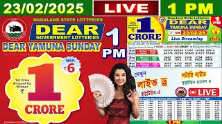 [LIVE] Lottery 1:00 PM Dear Nagaland state lottery live draw result 23.02.2025 | Lottery live