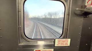 Amtrak Pennsylvanian westbound Altoona to Johnstown, Pennsylvania/Starts @ 5:31 pm on March 4, 2022