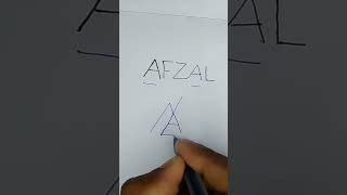 Afzal name logo #logoart #logodesign #namelogos #Afzal #shorts @RKcreator0777