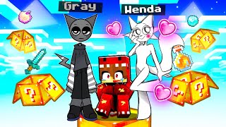 LOCKED on ONE LUCKY BLOCK with WENDA and GRAY!