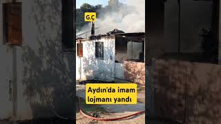 Aydın'ın Köşk ilçesinde imam lojmanı yandı. Ev küle döndü #keşfet #aydin