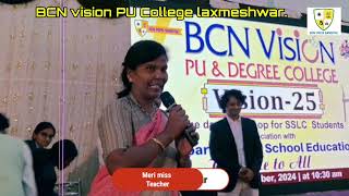 one day workshop for 10th stundent bcn vision pu college campus