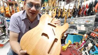 จัดตามคำขอ Alder Tele ลายไม้สวย เสียงเคาะกังวาน #SharkGuitar