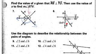 Geometry Chapter 3 Test