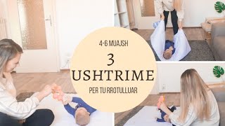 3 Ushtrime per te mesuar femijen tuaj 4-6 muaj te rrotullohet