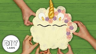 UNICORN🦄 Pull-Apart Cake | Unicorn Birthday Party | DIY Labs