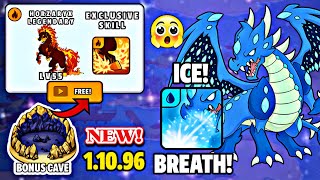 Aragonyx New Skill ICE BREATH 🤩 | Dynamons World New Update 1.10.96 Full Details🔥 | Exclusive Skills