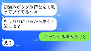 新婚旅行にただ便乗する義妹が「タダ旅行サイコーw」と言っていた → 旅行当日、浮かれたDQN女に真実を知らせた時の反応がwww