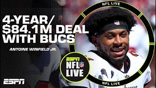 Antoine Winfield Jr. agrees to 4-year/$84.1M deal with Bucs | NFL Live