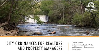 Ordinances for Realtors Virtual Seminar Series, Part 5 – Solid Waste Services