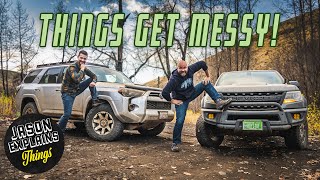 MUDDY PNW SHENANIGANS! (Toyota 4Runner \u0026 Chevy Colorado ZR2 Off-Road)