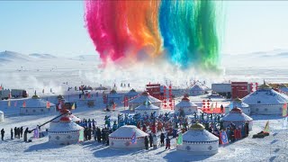 千里银装下骏马奔腾，北国冰雪中歌声飞扬，雪原上的《内蒙古赞歌》分外嘹亮 | 第艺流「2023东西南北贺新春」