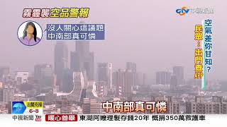 東北季風挾霾害 雲嘉南.高屏紅害PM2.5濃度偏高│中視新聞 20201214