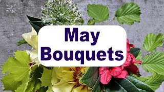 Making my May Bouquet Recipe with Cut Flowers from my Tiny Urban Flower Farm.