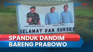 Viral Foto Spanduk Dandim Sukoharjo Bersama Prabowo-Gibran, Ada Tulisan 'Selamat \u0026 Sukses'