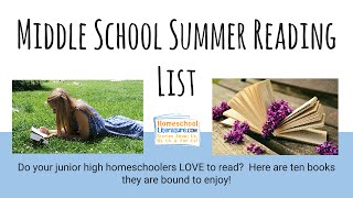 Middle School Summer Reading List