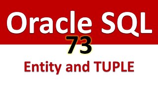 Oracle SQL Developer Tutorial For Beginners  73   ER Model Entity Attribute and TUPLE