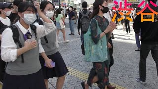 緊急事態宣言解除　初週末【４Ｋ60fps】ルーティン渋谷駅周辺をお散歩【晴れ】2021年10月2日渋谷A