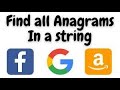 find all anagrams in a string leetcode python