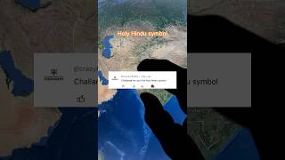 Holy Hindu om symbol on google earth #shorts #googleearth #om
