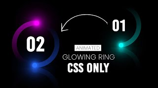 CSS3 Glowing Gradient Loader Ring Animation Effects | CSS Animation Effects Html CSS Glowing Ring