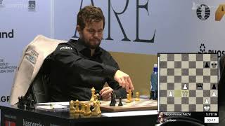 Magnus Carlsen Calculating 25 MOVES AHEAD