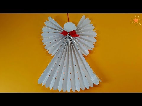 How to make a paper angel - Christmas tree decorations How to make a paper angel - Christmas tree decorations