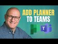 How to add a Plan from Planner to a Team in Teams