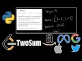 Two Sum - Leetcode - Python - HashMap O(N)