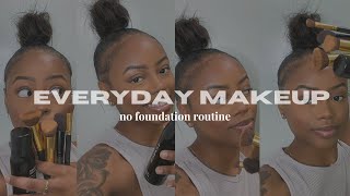 everyday makeup routine | no foundation method