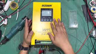 ซ่อม MPPT SUOER 60A อาการต่อแผงเข้าเกิน ช็อต ต้นจนจบ