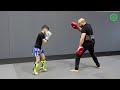 dutch kickboxing training drills high volume striking pad work progressions with said elbadaoui