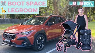 2024 Subaru Crosstrek review – BabyDrive child seat and pram test!