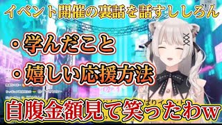 イベント開催の裏話を話すししろん【ホロライブ/ホロライブ切り抜き/獅白ぼたん】