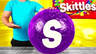 Giant Skittles | How To Make The World’s Largest DIY Skittles by VANZAI COOKING