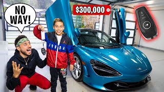 SURPRISING my DAD with his DREAM CAR! (McLAREN Reveal) | The Royalty Family